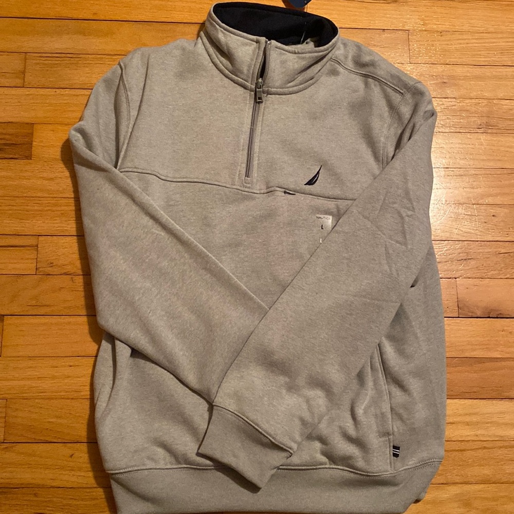 Gray Nautical Zip